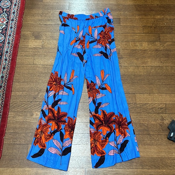 DVF cropped wide leg floral pant - Picture 4 of 4